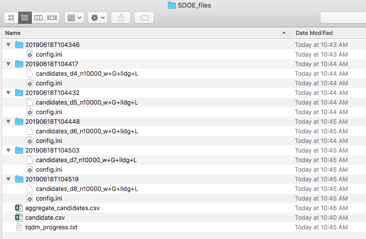 SDOE second window