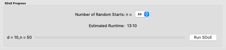 Number of Random Starts Box