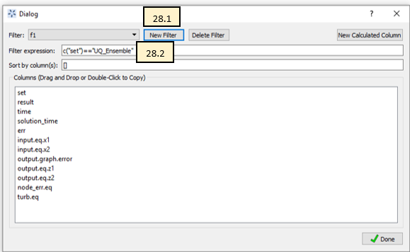 Data Filter Dialog