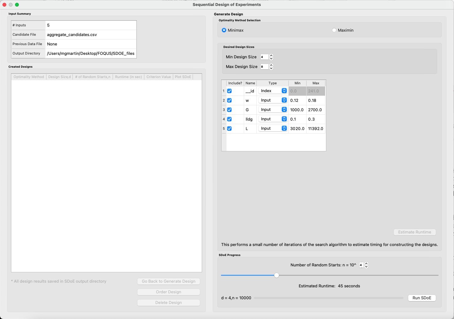 SDOE second window